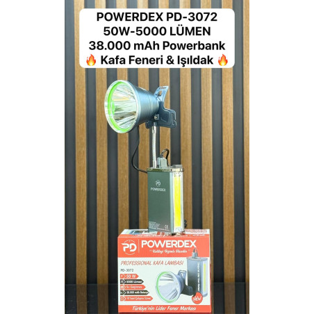 Powerdex PD-3072 50W 5000 Lümen Profesyonel Kafa Feneri - TANGÜNER