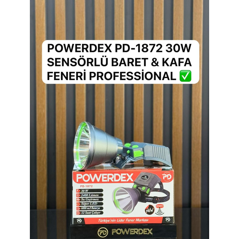 Powerdex PD-1872 30W 2400 Lümen Profesyonel Kafa Feneri - TANGÜNER