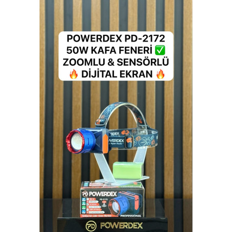 Powerdex PD-2172 50W 3000 Lümen Profesyonel Kafa Feneri - TANGÜNER