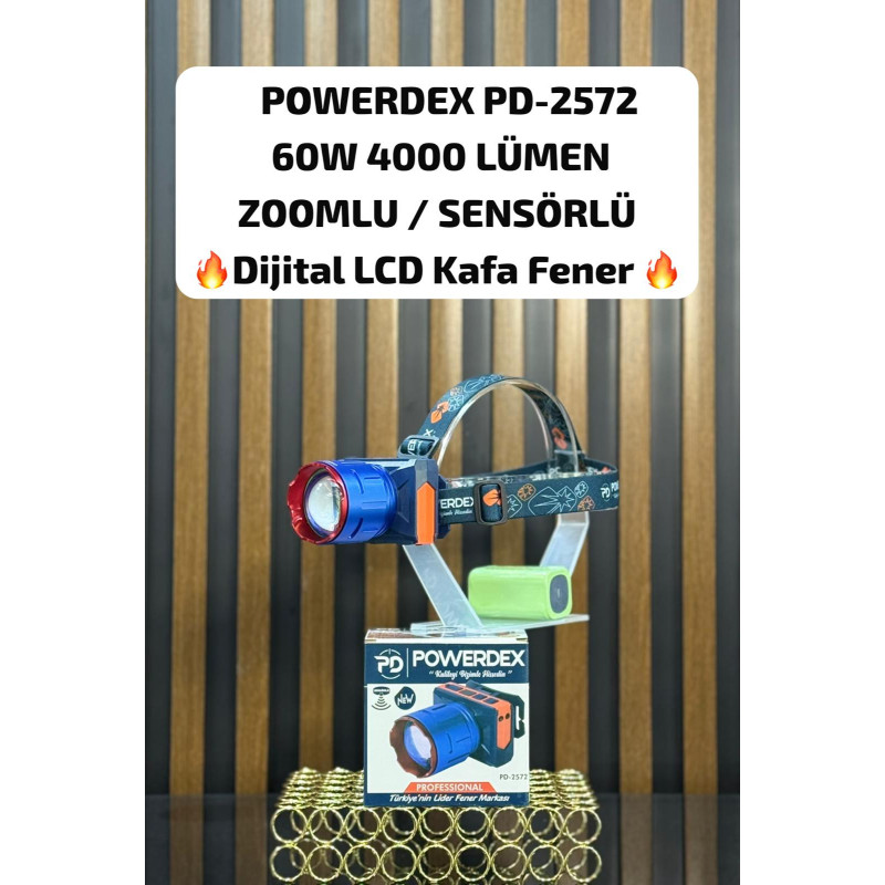 Powerdex PD-2572 60W 4000 Lümen Profesyonel Kafa Feneri - TANGÜNER