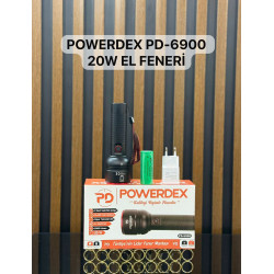 Powerdex PD-6900 20W 2000 Lümen Profesyonel Şarjlı Avcı Feneri - TANGÜNER