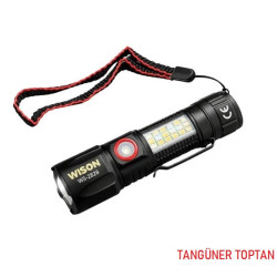 Wison Ws-2828 10W 1000 Lümen Çakarlı Şarjlı El Feneri - TANGÜNER