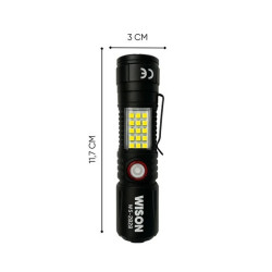 Wison Ws-2828 10W 1000 Lümen Çakarlı Şarjlı El Feneri - TANGÜNER