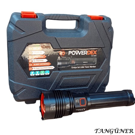 Powerdex PD-12500 50 Watt 5000 Lümen Profesyonel Şarjlı El Feneri