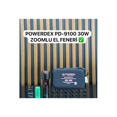 Powerdex PD-9100 Profesyonel  Avcı Feneri 2800 Lümen 30 Watt Tangüner