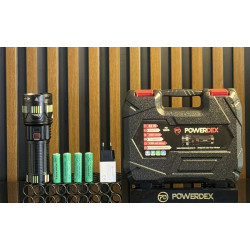Powerdex PD-12800 45W 4500 Lümen Profesyonel Zoomlu El Feneri Tangüner