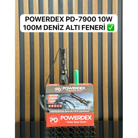 Powerdex PD-7900 Profesyonel Su Altı Feneri 2000 Lümen 10 watt