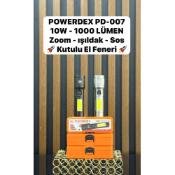 Powerdex PD-007 10W 1000 Lümen Profesyonel Zoomlu El Feneri - TANGÜNER