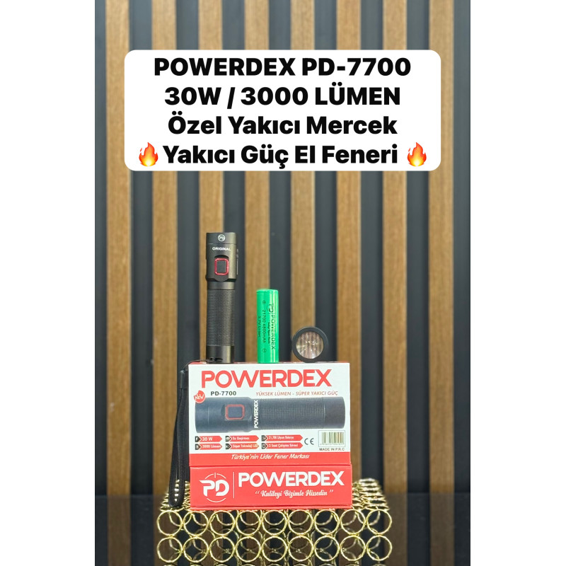 Powerdex PD-7700 30W 3000 Lümen Profesyonel Feneri - TANGÜNER