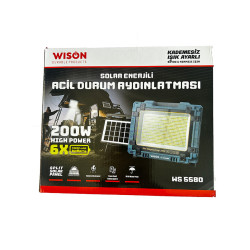 Wison WS-5580 Güneş Enerjili 200 Watt Lamba - TANGÜNER