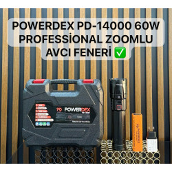 Powerdex PD-14000 60 Watt 6000 Lümen Profesyonel Şarjlı El Feneri