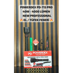 Powerdex PD-715 PRO 40W 4000 Lümen Tüfek Feneri - TANGÜNER