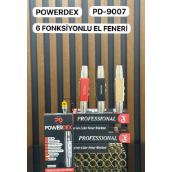 Powerdex PD-9007 Çift Uçlu 6 Işıklı 20W 500 Lümen UV Fener