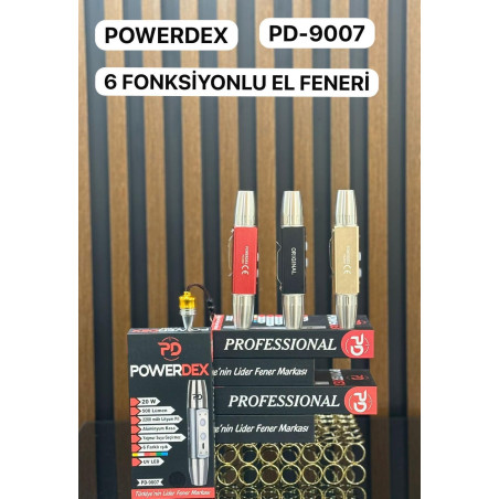 Powerdex PD-9007 Çift Uçlu 6 Işıklı 20W 500 Lümen UV Fener