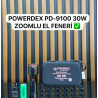 Powerdex PD-9100 30W 3000 Lümen Profesyonel Zoomlu Avcı Feneri - TANGÜNER