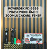 Powerdex PD-6699 20W 2000 Lümen Profesyonel Zoomlu Avcı Feneri - TANGÜNER