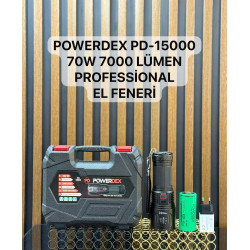 Powerdex PD-15000 70W 7000 Lümen Profesyonel Zoomlu Avcı Feneri - TANGÜNER