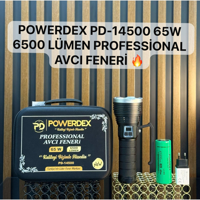 Powerdex PD-14500 65W 6500 Lümen Profesyonel Avcı Feneri - TANGÜNER