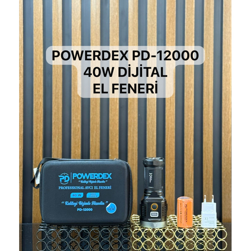 Powerdex PD-12000 40W 4000 Lümen Profesyonel Avcı Feneri - TANGÜNER