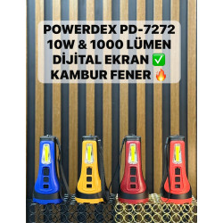Powerdex PD-7272 10W 1000 Lümen Dijital Ekran Kambur Fener - TANGÜNER