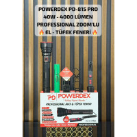 Powerdex PD-815 PRO 40W 4000 Lümen Tüfek Feneri